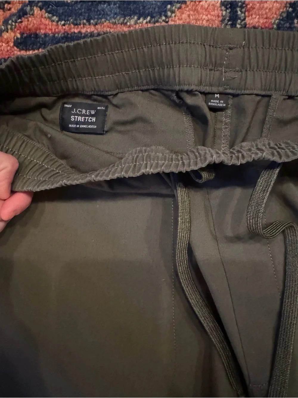 J.Crew Men's Olive Drawstring Joggers